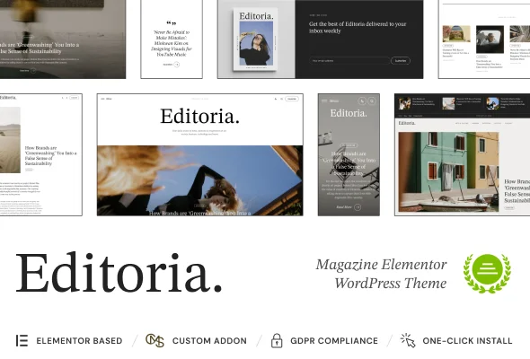 Editoria - Viral Magazine & Newspaper WordPress Theme Preview