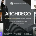 Archdeco - Architecture & Interior Design Agency Portfolio WordPress Theme Preview