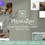 PhysioZen - Chiropractor & Physiotherapy Wellness WordPress Theme Preview