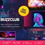 Buzz Club - Night Club, DJ & Music Festival Event WordPress Theme Preview