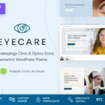 Eye Care - Eye Clinic & Family Optometrist WordPress Theme Preview