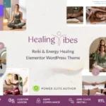 Healing Vibes - Reiki Healing & Meditation Coaching WordPress Theme Preview