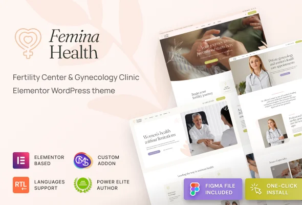 Femina Health - Fertility Clinic Medical WordPress Theme Preview