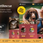 Pet Rescue - Animals and Shelter Charity WP Theme Preview