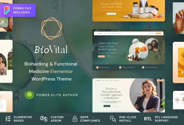 BioVital - Functional Medicine Doctor WordPress Theme Preview