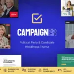 Campaigner - Political Candidate & Election WordPress Theme Preview