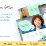 Happy Smiles - Pediatric Dental Clinic & Dentist WordPress Theme Preview