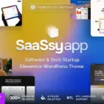 SaaSsy App - Software & Tech Startup WordPress Theme Preview