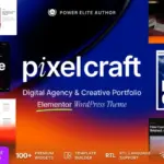 Pixel Craft – Digital Agency & Creative Portfolio WordPress Theme Preview